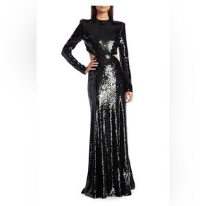 A.L.C. Black Sequin Gown